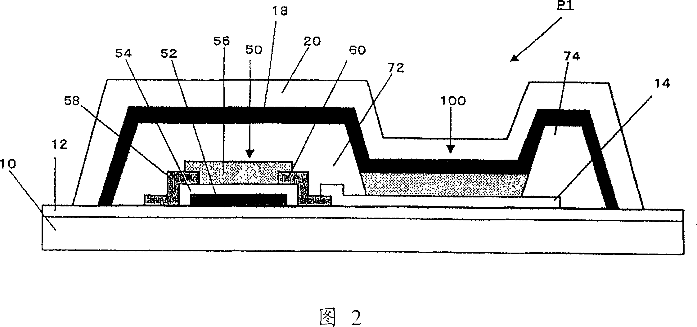 Organic el display device, organic transistor and methods for manufacturing such organic el display device and organic transistor