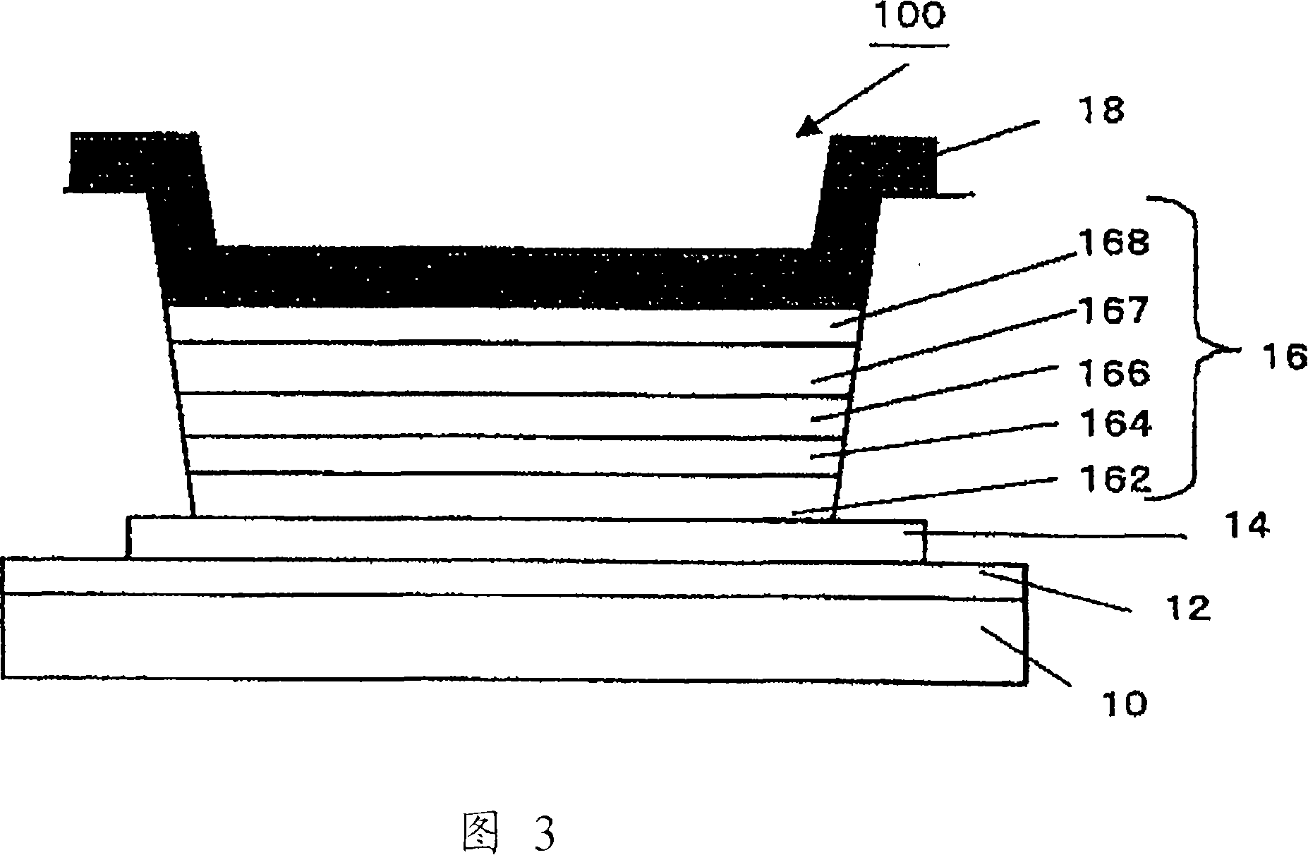 Organic el display device, organic transistor and methods for manufacturing such organic el display device and organic transistor