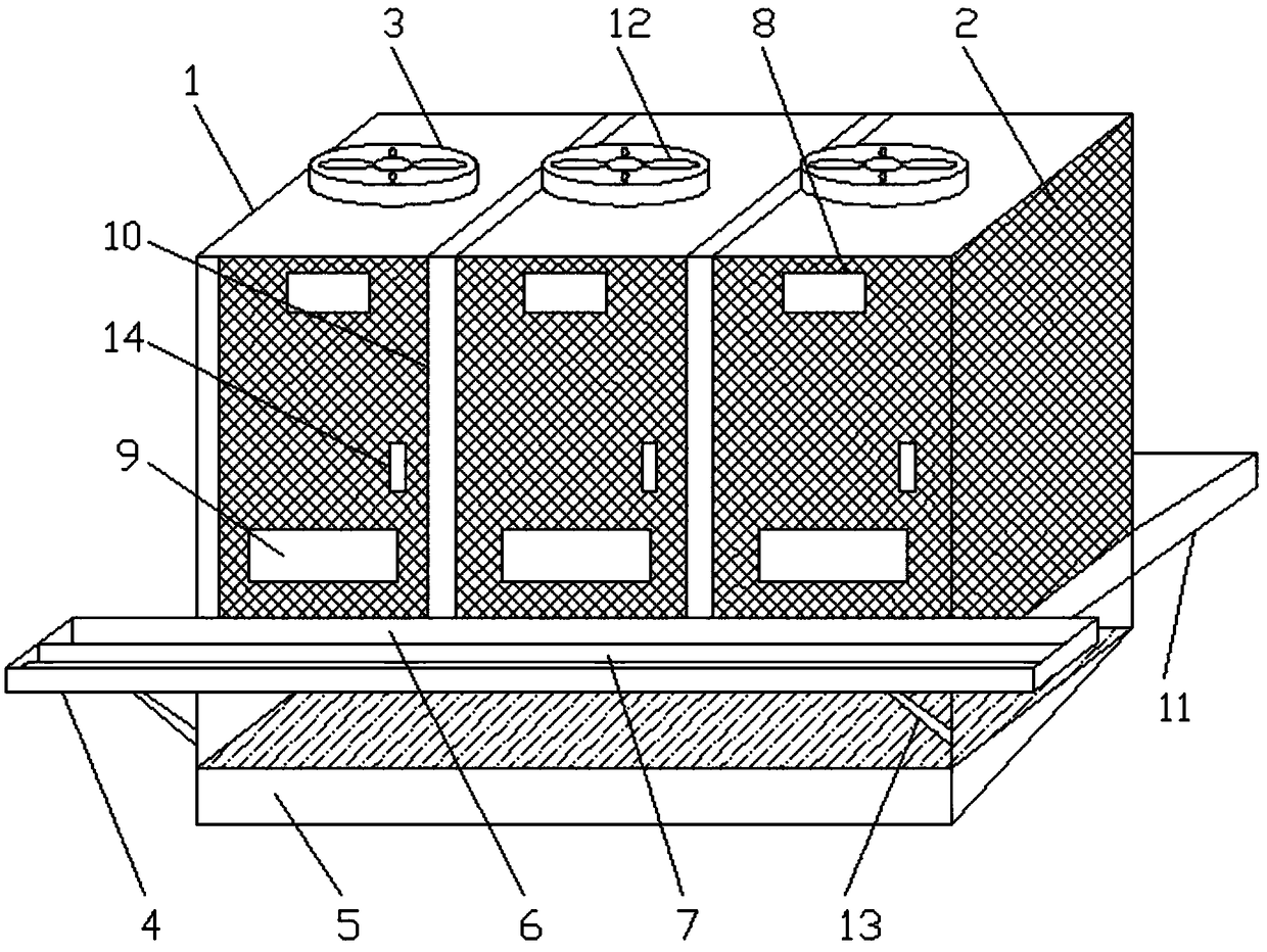 Automatic laying hen breeding equipment