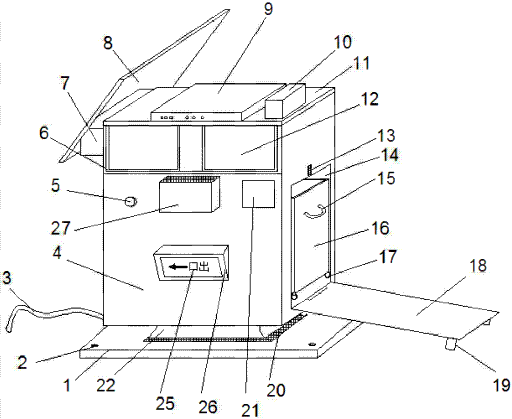 Multifunctional municipal trash can