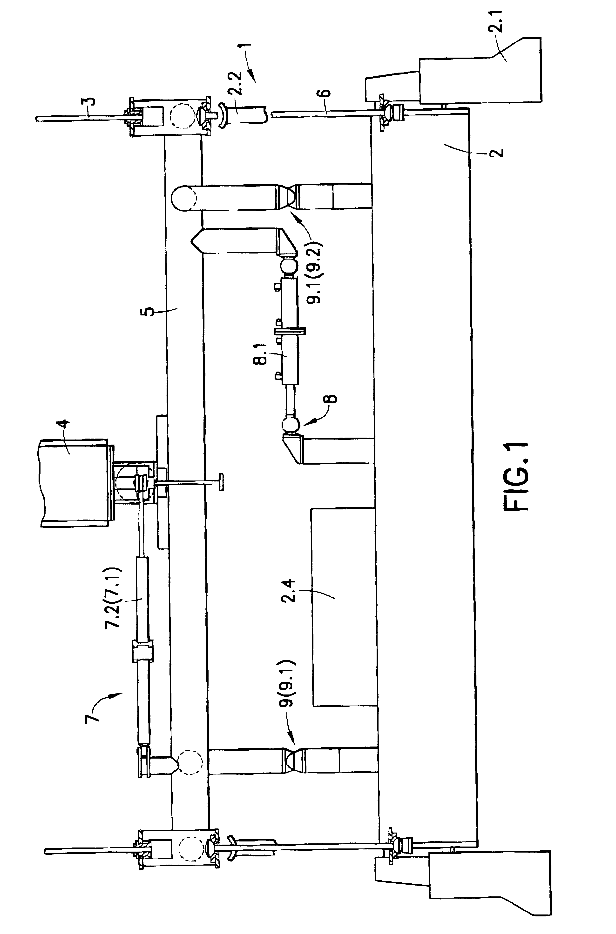 Apparatus for the automated handling of loads