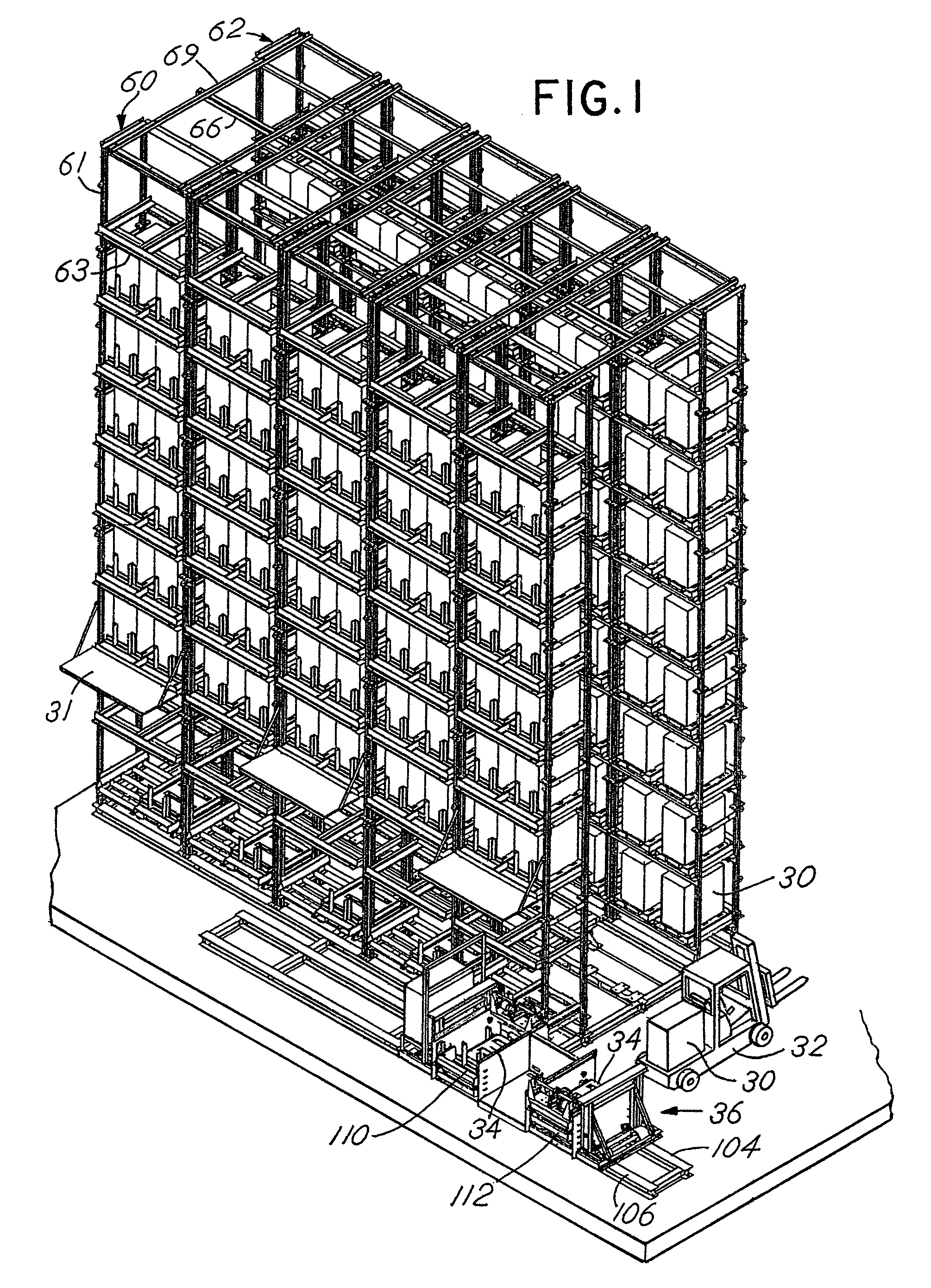 Industrial battery charging, storage and handling system