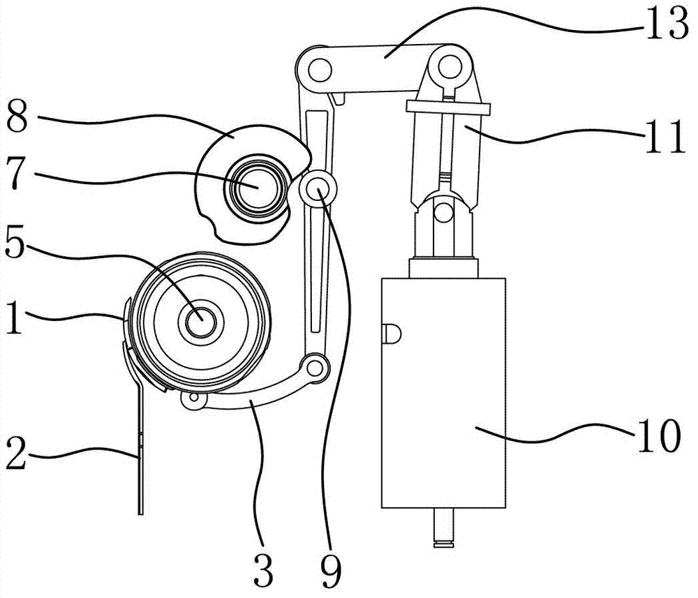 Automatic cutting device of sewing machine