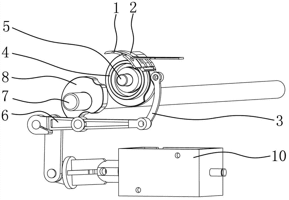 Automatic cutting device of sewing machine