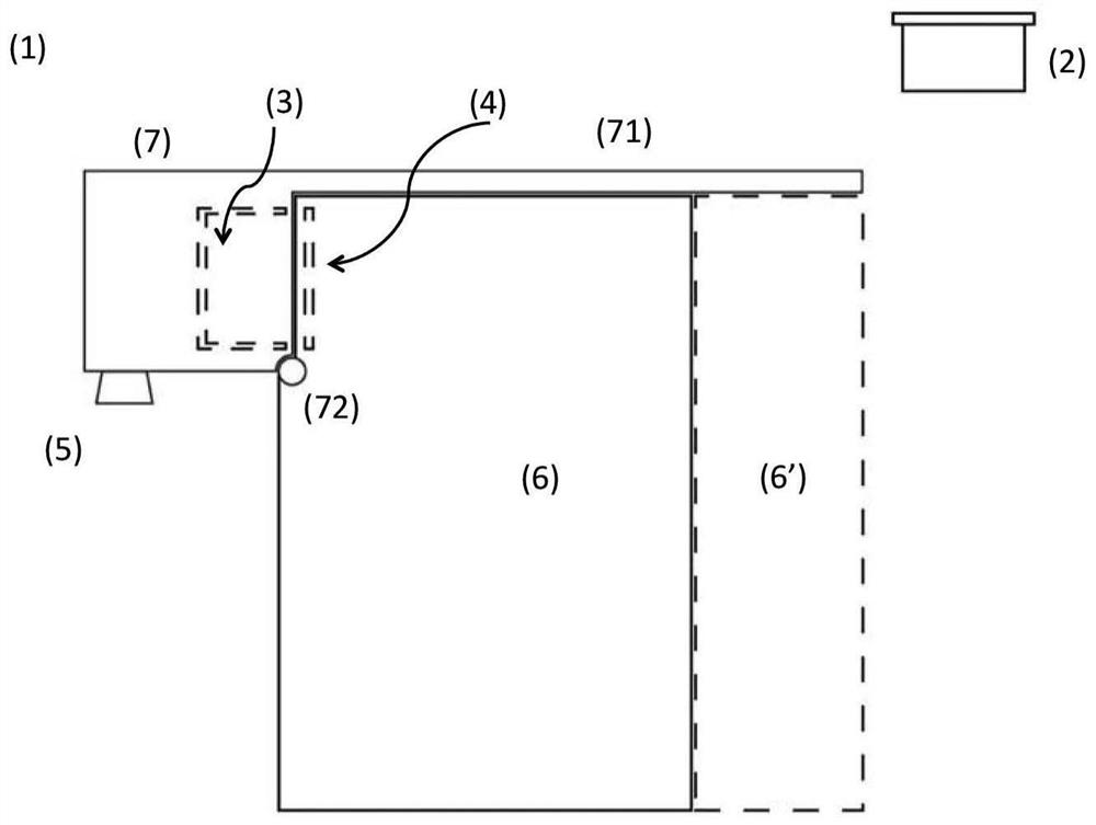 Beverage preparation device with simplified actuation and method of operating said device