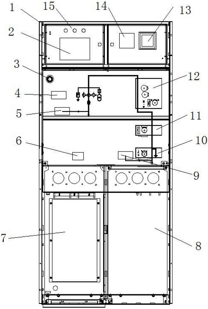 Indoor intelligent 10 kV boundary circuit-breaker switch cabinet having communication function