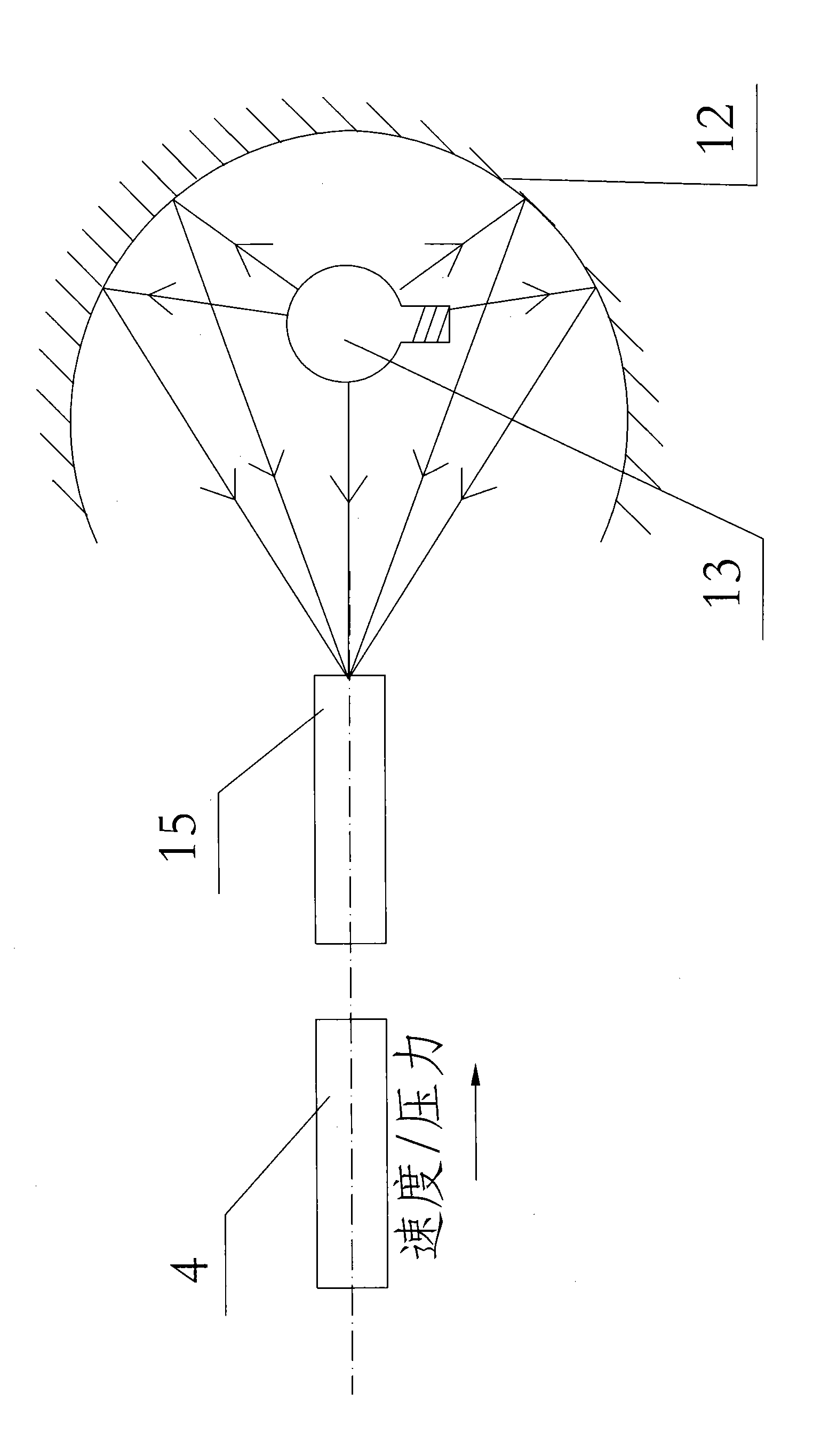 Method and device for measuring dynamic contact heat exchange coefficient of high-temperature solid interface