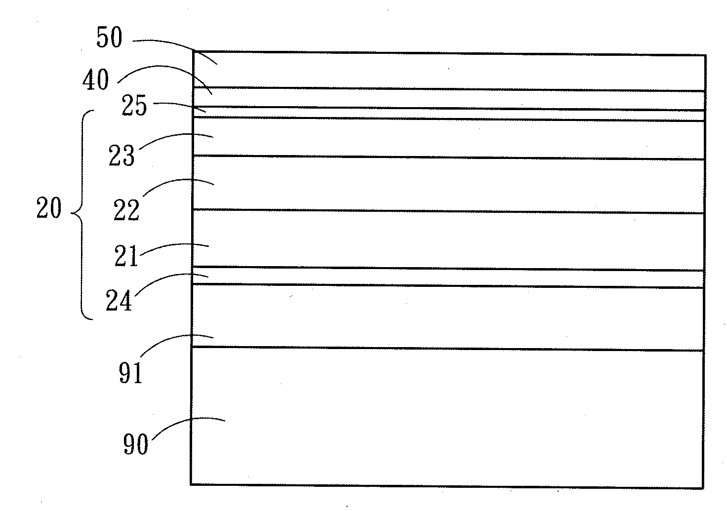 Horizontal light emitting diode and manufacturing method thereof