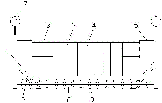 Fence applicable to roads and bridges