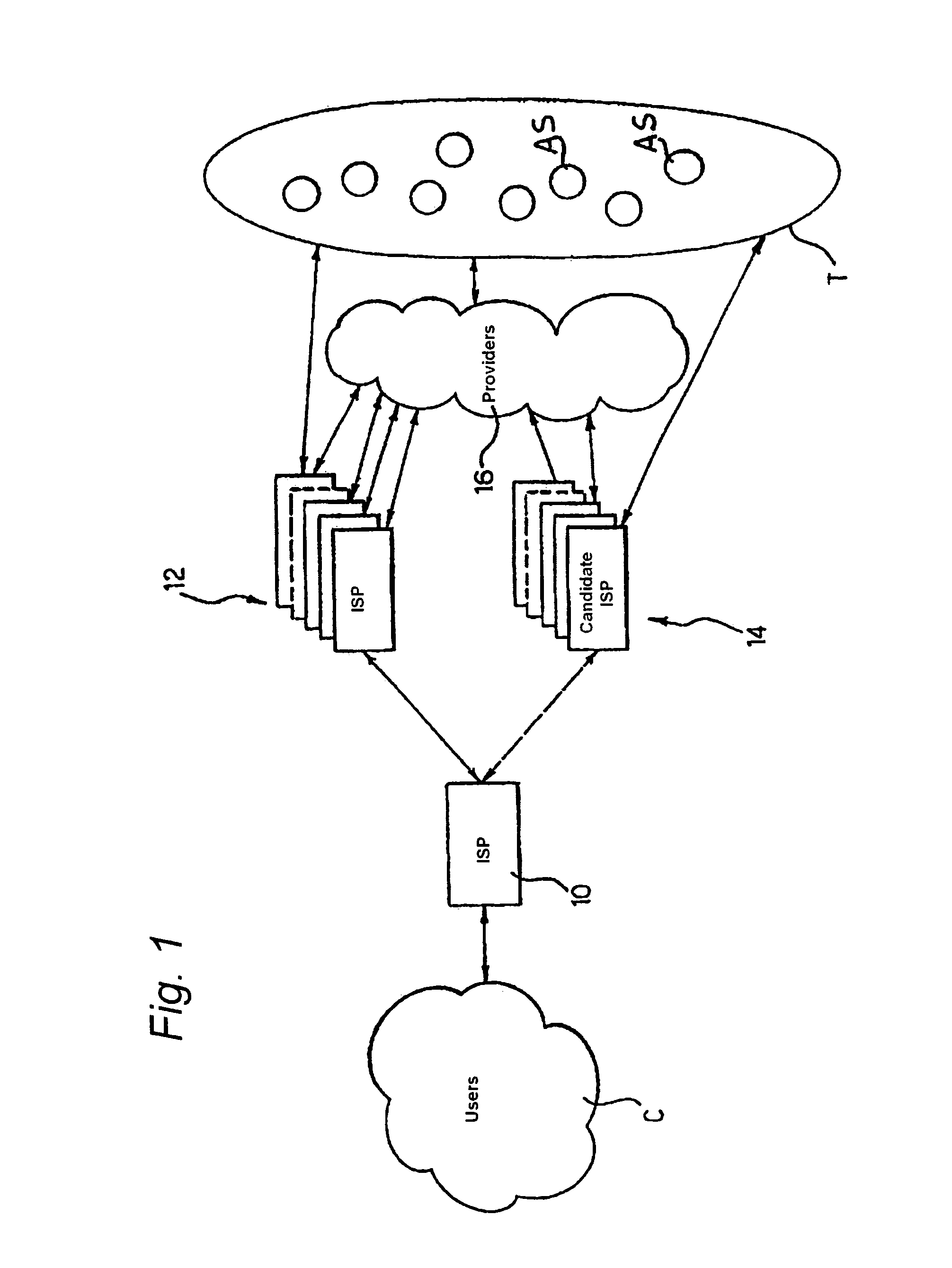 Evaluating connectivity on data-communication networks