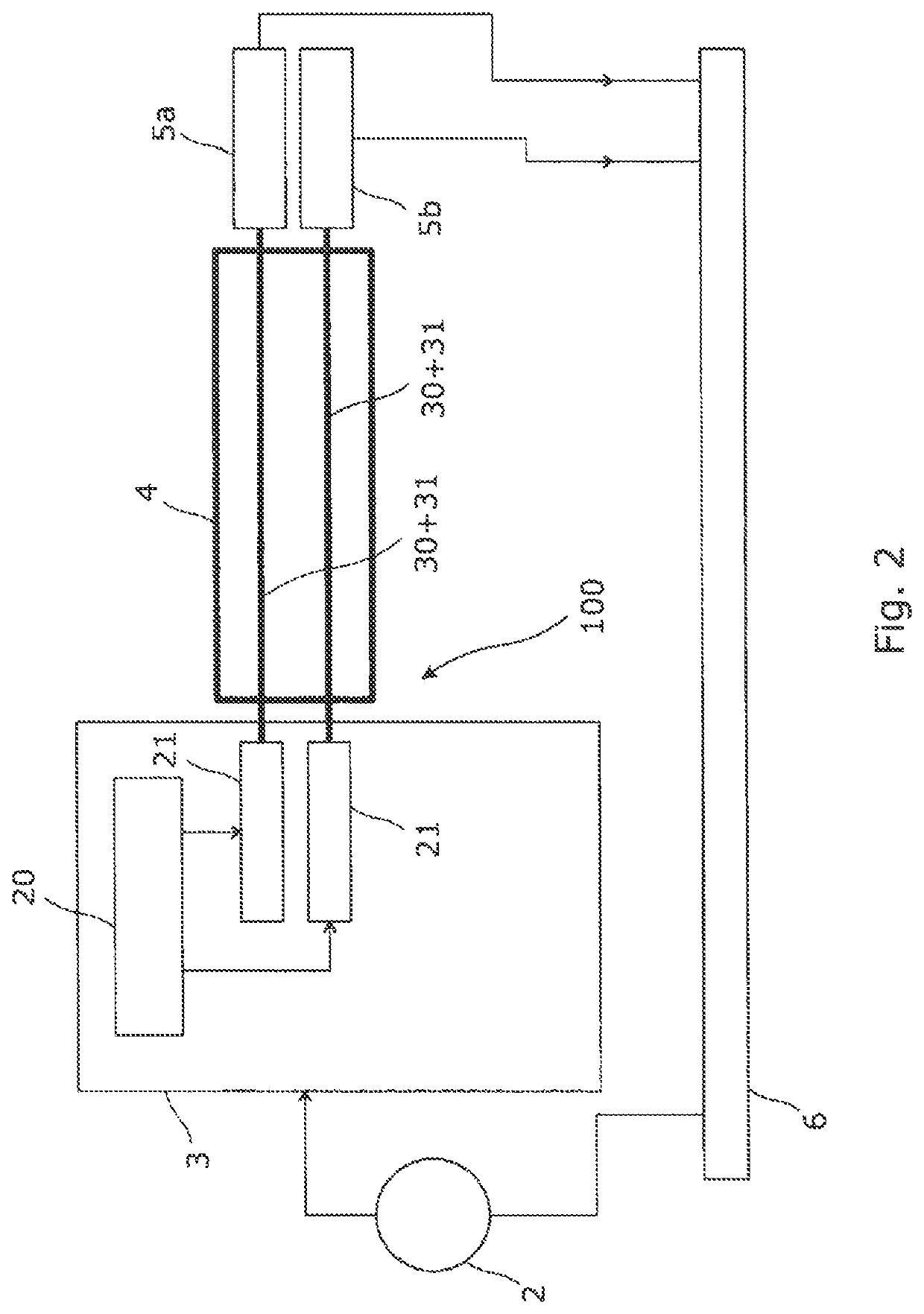 Electrical link comprising an electrical protection system