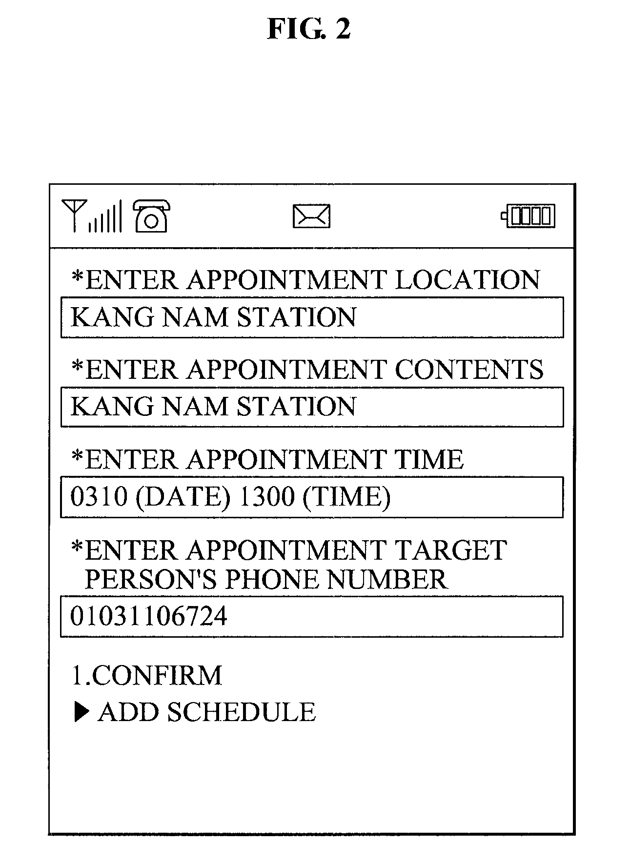 Method for managing schedule using user'S location information and system thereof