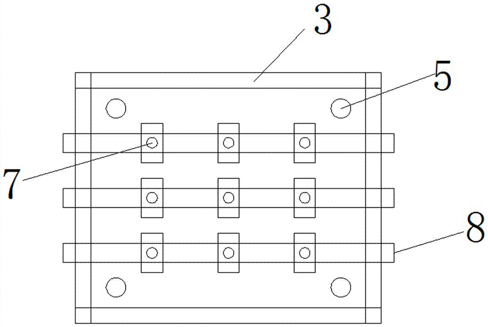 Axial stretching test device for cement based composite material test piece