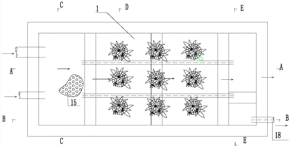 Campus rainwater ecological cleaning integrated-processing method and ecological cleaning integration system