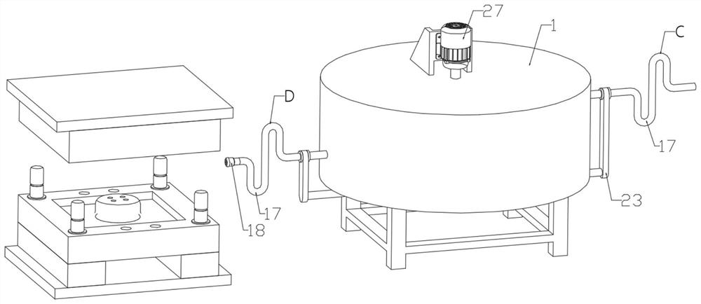 Die-casting die device capable of switching sprayed lubricant