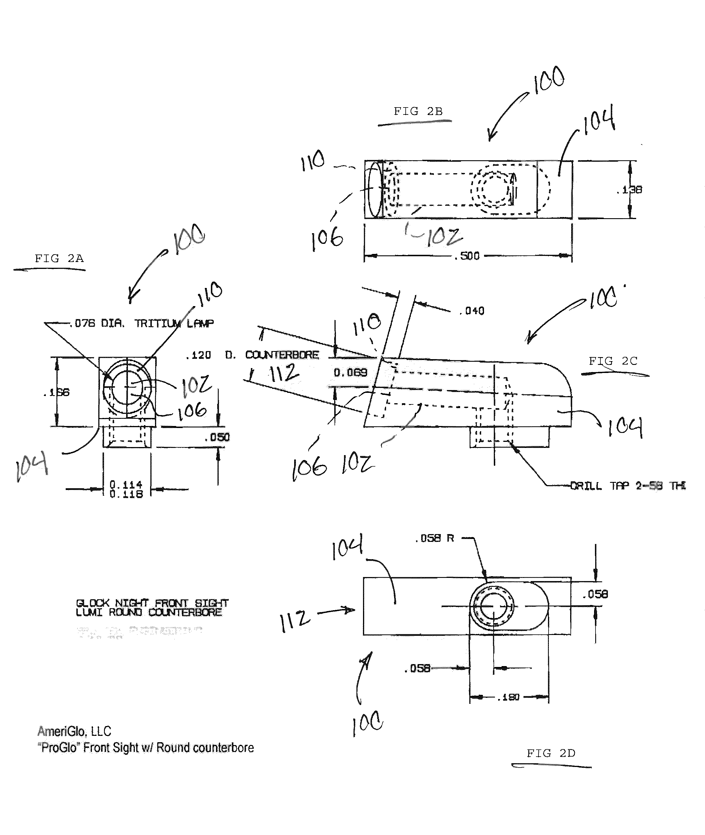 Illuminated Sight for use with Firearms and other instruments