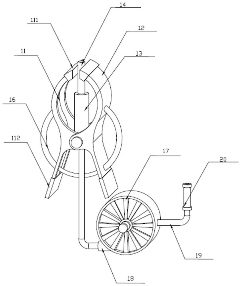 Electrical test wire clamp structure