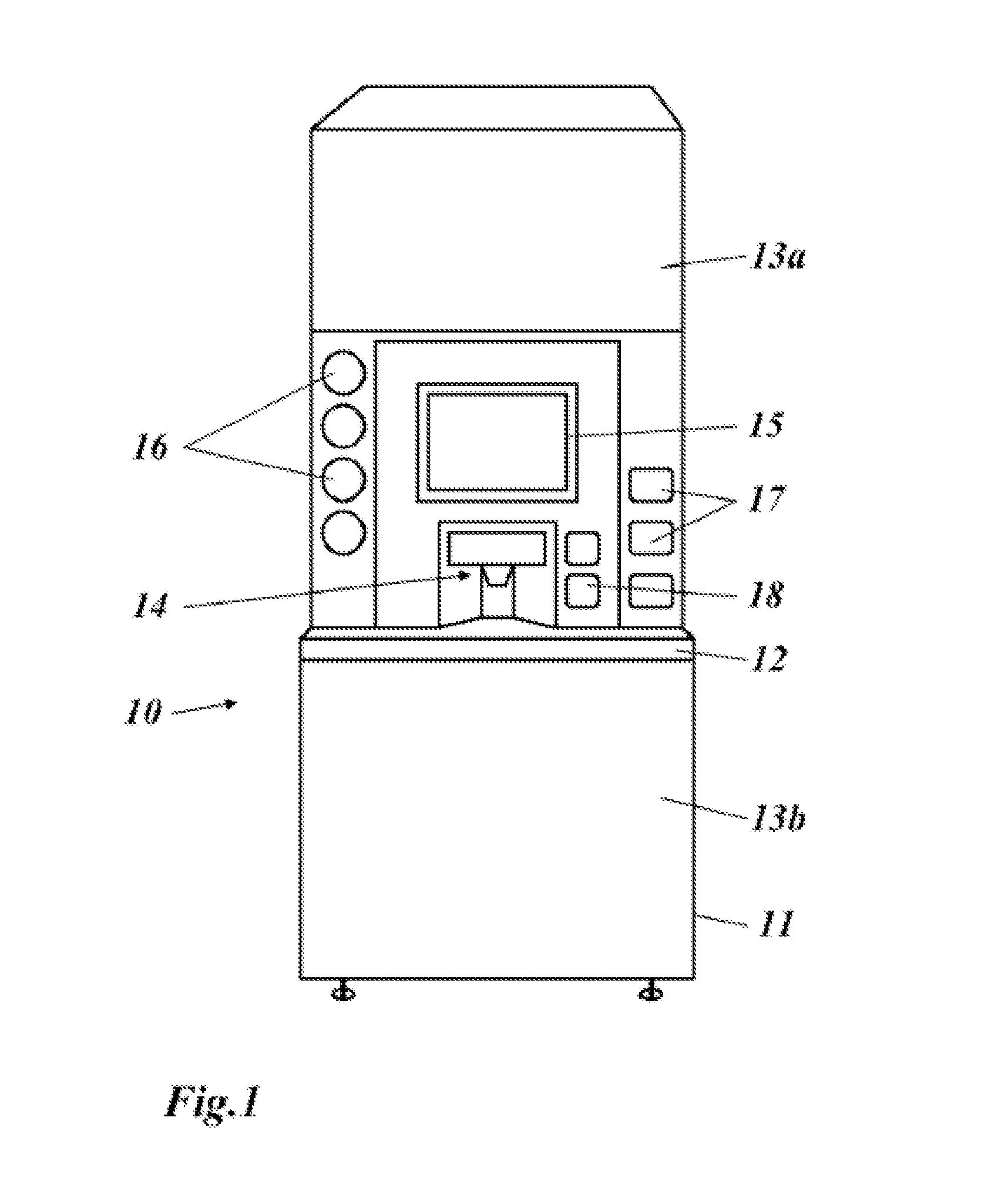 Beverage vending machine and outflow module for such a beverage vending machine