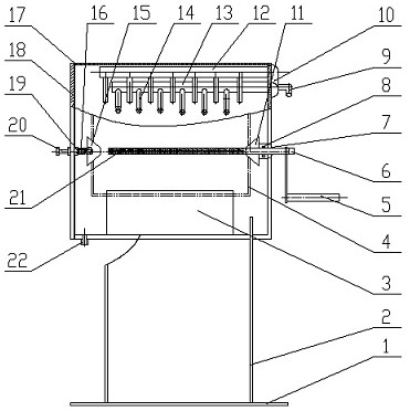 Device for purging cylindrical paper air filter element