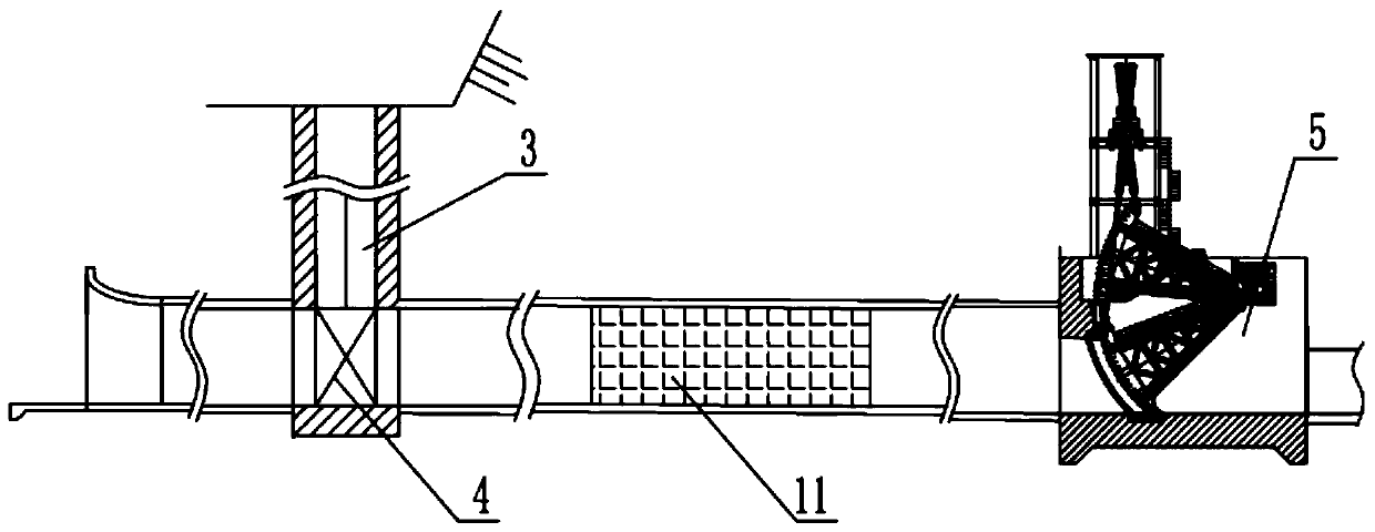 Multifunctional ecological water supply hole structure for ultrahigh rock-fill dam