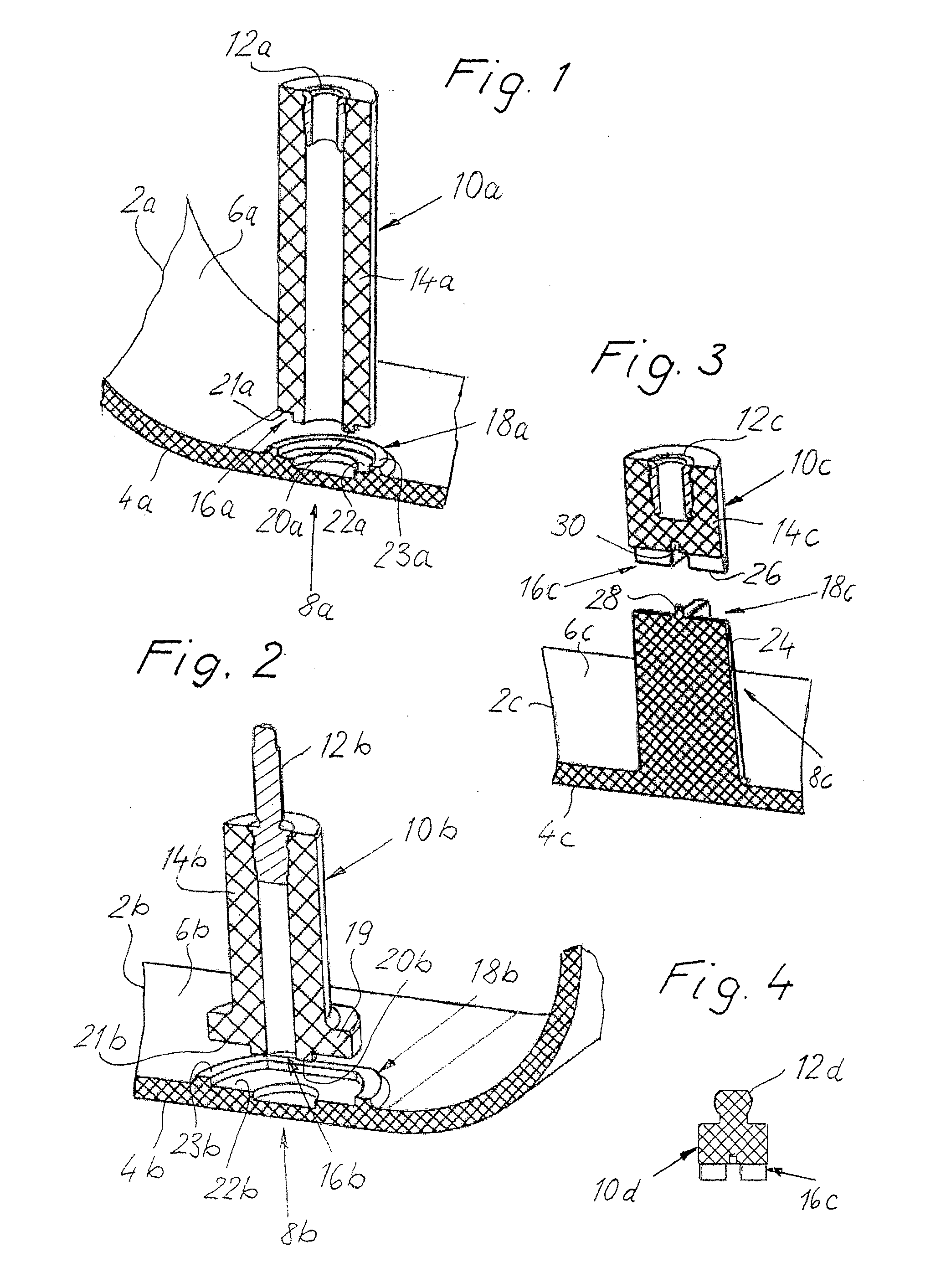 Method for producing a fastening arrangement of a fixing dome on a thin-walled component