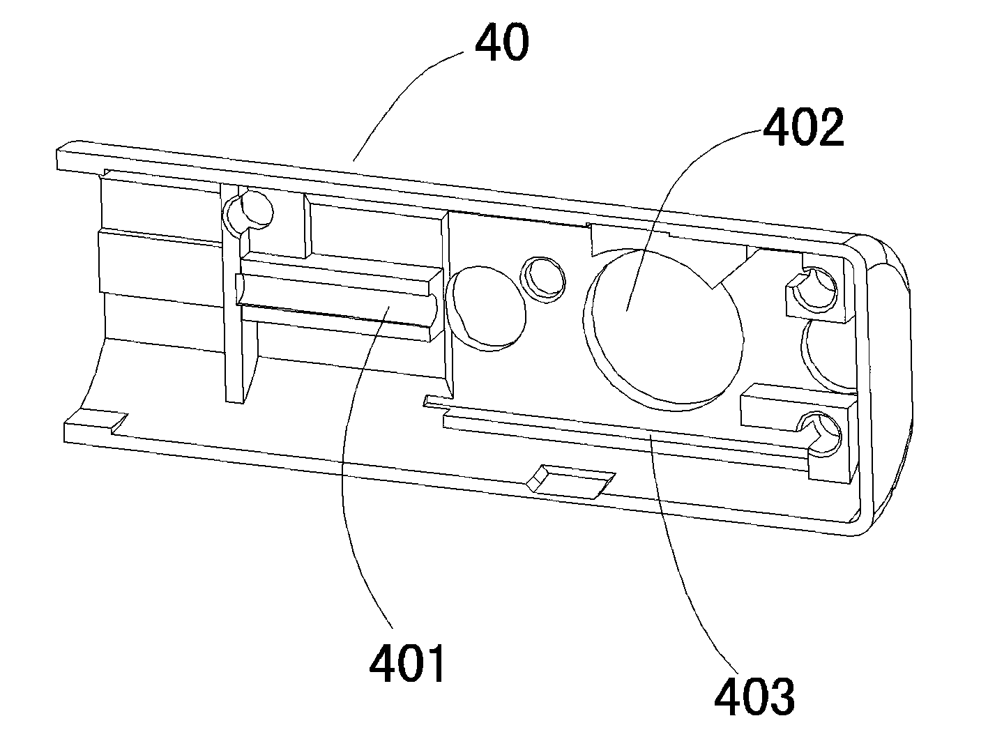 Silent buffer spring bolt structure