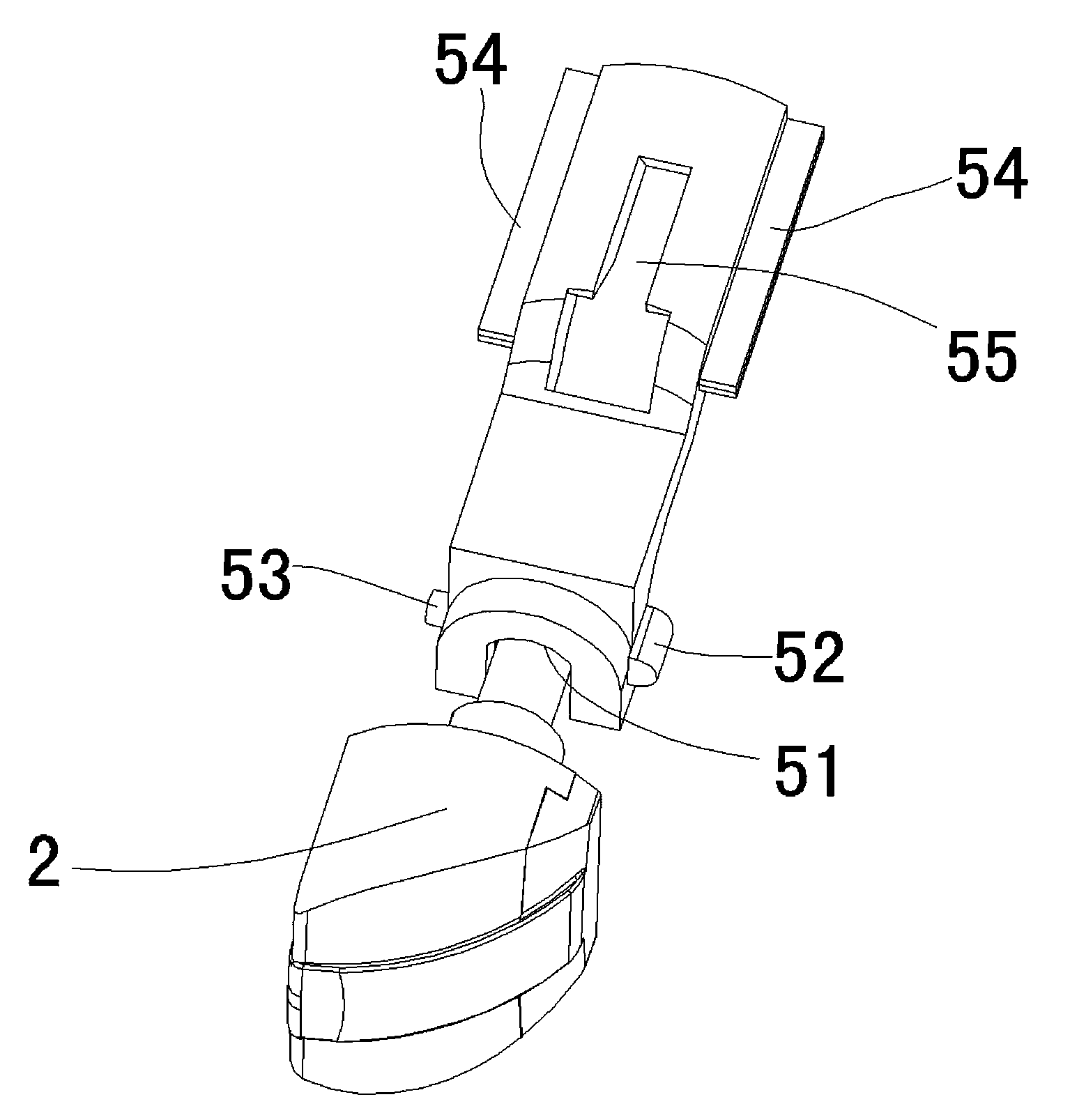 Silent buffer spring bolt structure