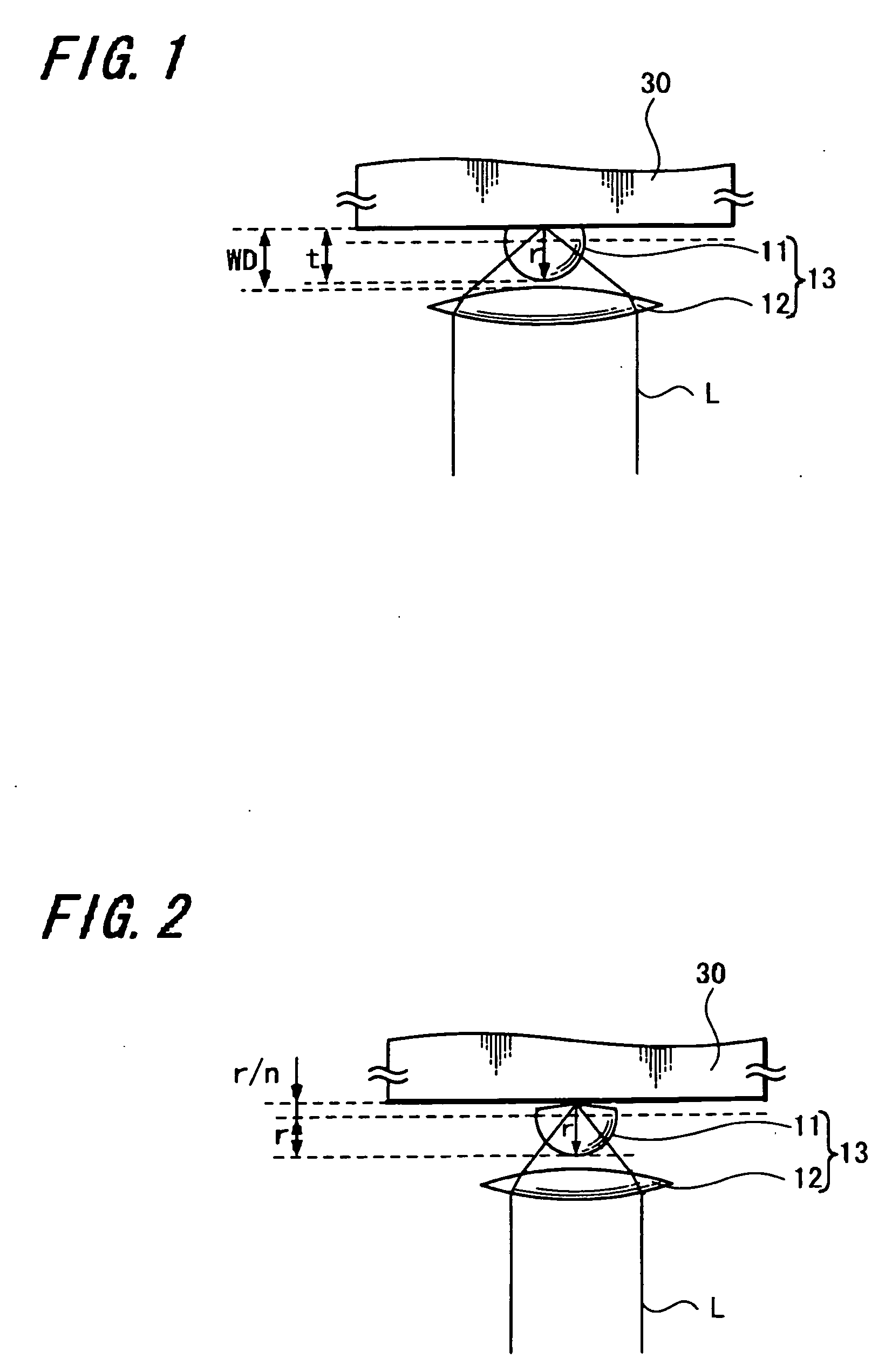 Optical lens, focusing lens, optical pickup device as well as optical recording and reproducing device