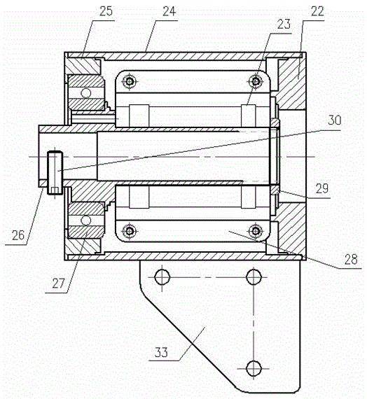 Brushless claw pole excitation wind power generation device