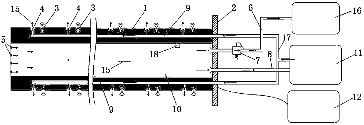 Device and method for desorbing gas in coal seam by using ultrasonic principle