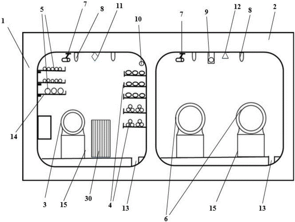 Fire experiment device based on city underground comprehensive pipe rack