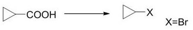 Synthetic method and process of halogenated cyclopropane