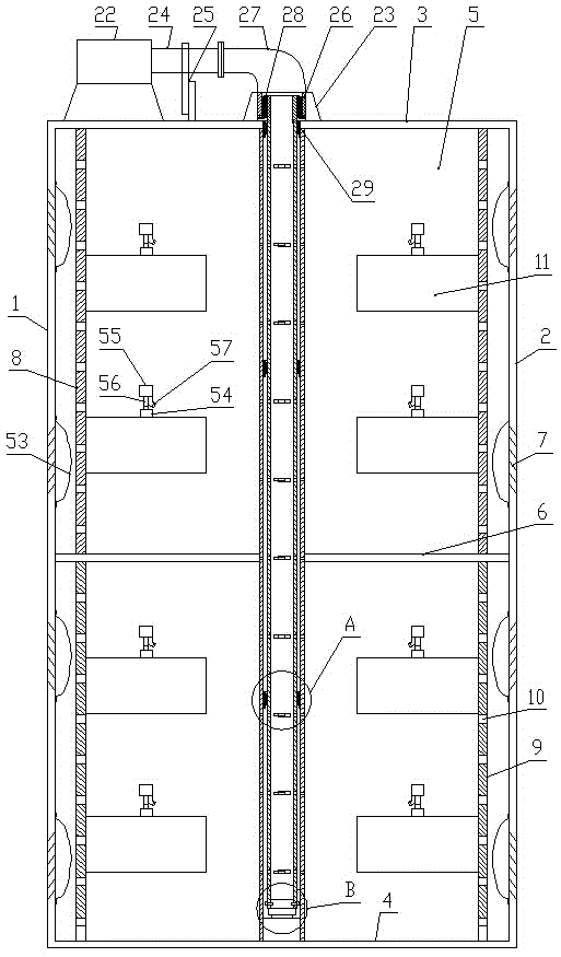 Integrated heat dissipation and dust removing distribution box