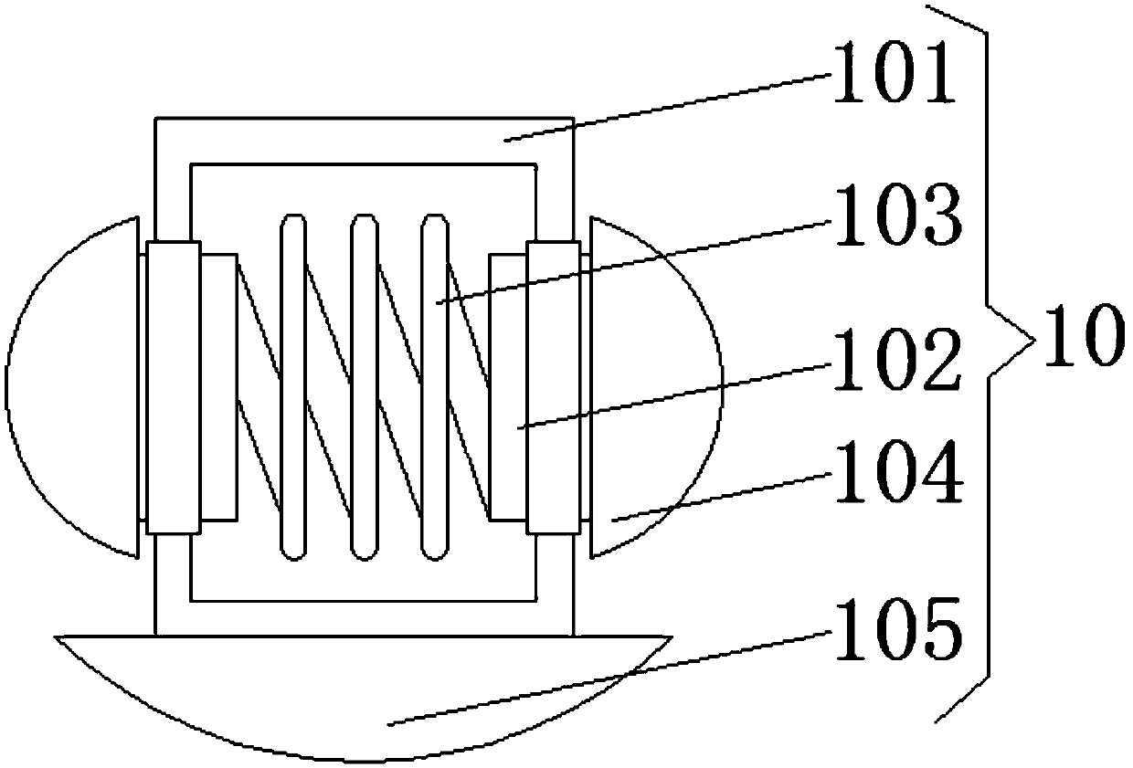 Humiture sensor fixing structure