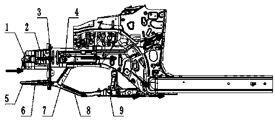 Anti-collision device for front end of vehicle body