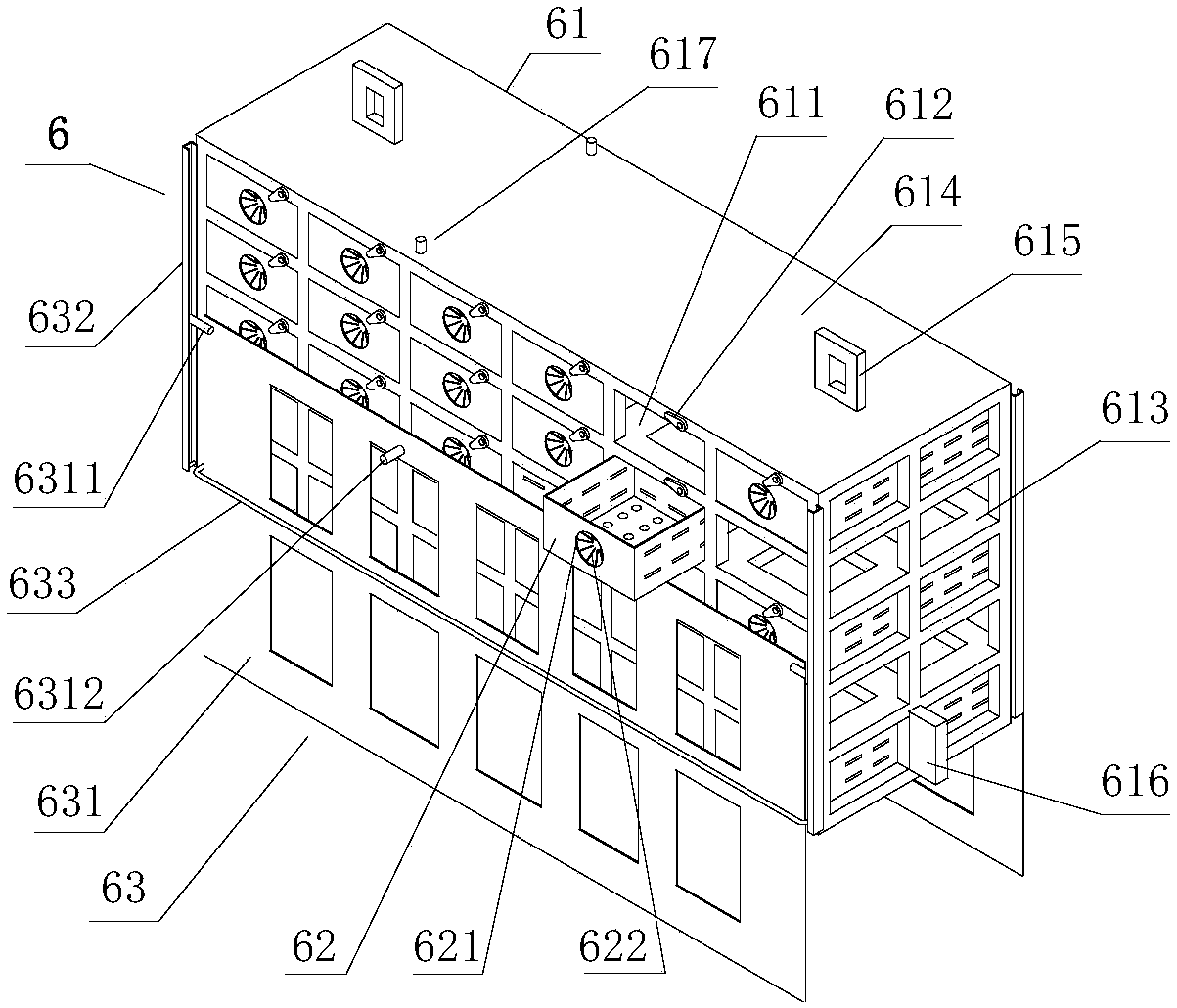 Culture cabinet with drawer type culture boxes