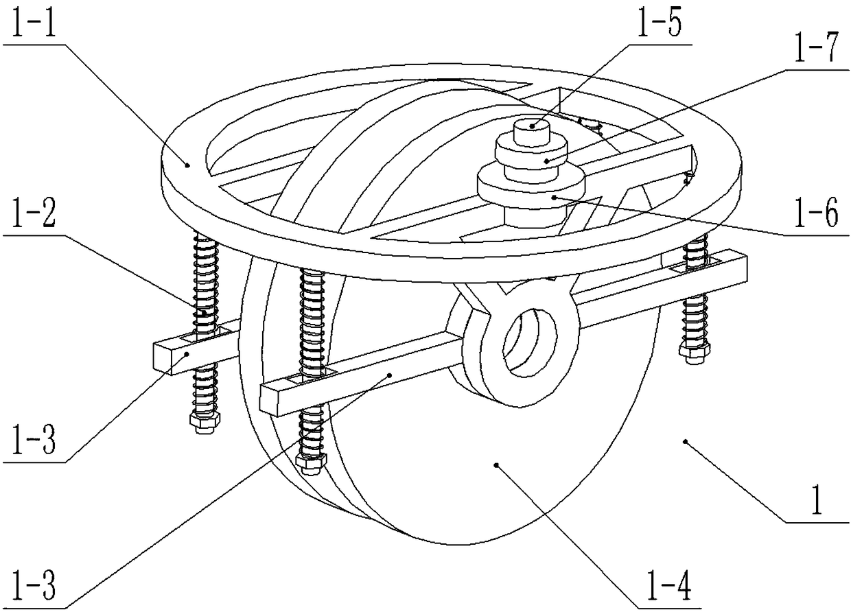 Elastic planet type high-voltage cable ice and snow cleaning robot