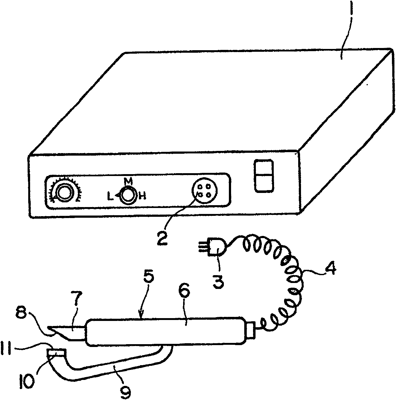 Ultrasonic wave welding head of ultrasonic wave hair adhesive device