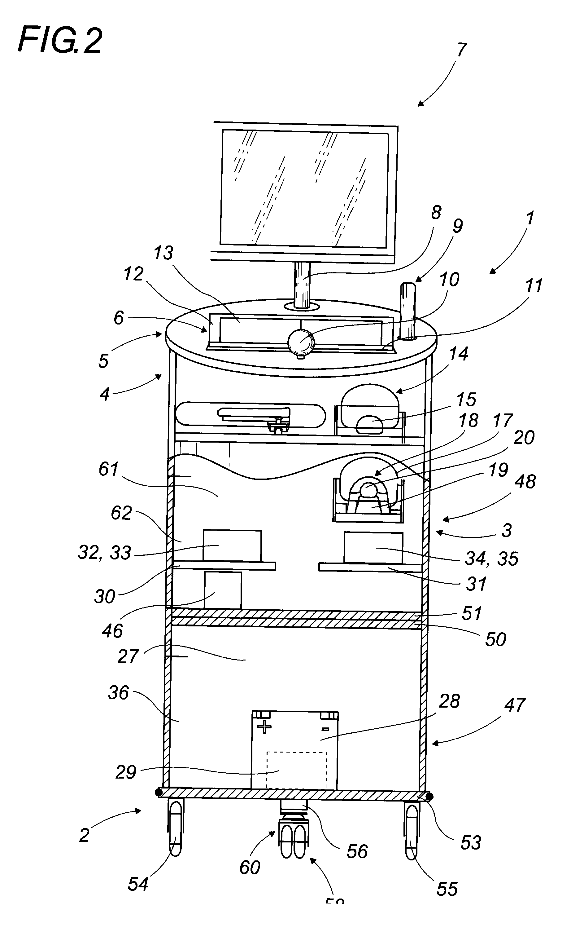 Multimedia, multiservice and connectable mobile assembly for diagnosis, prescriptions, medical checkups and nursing care