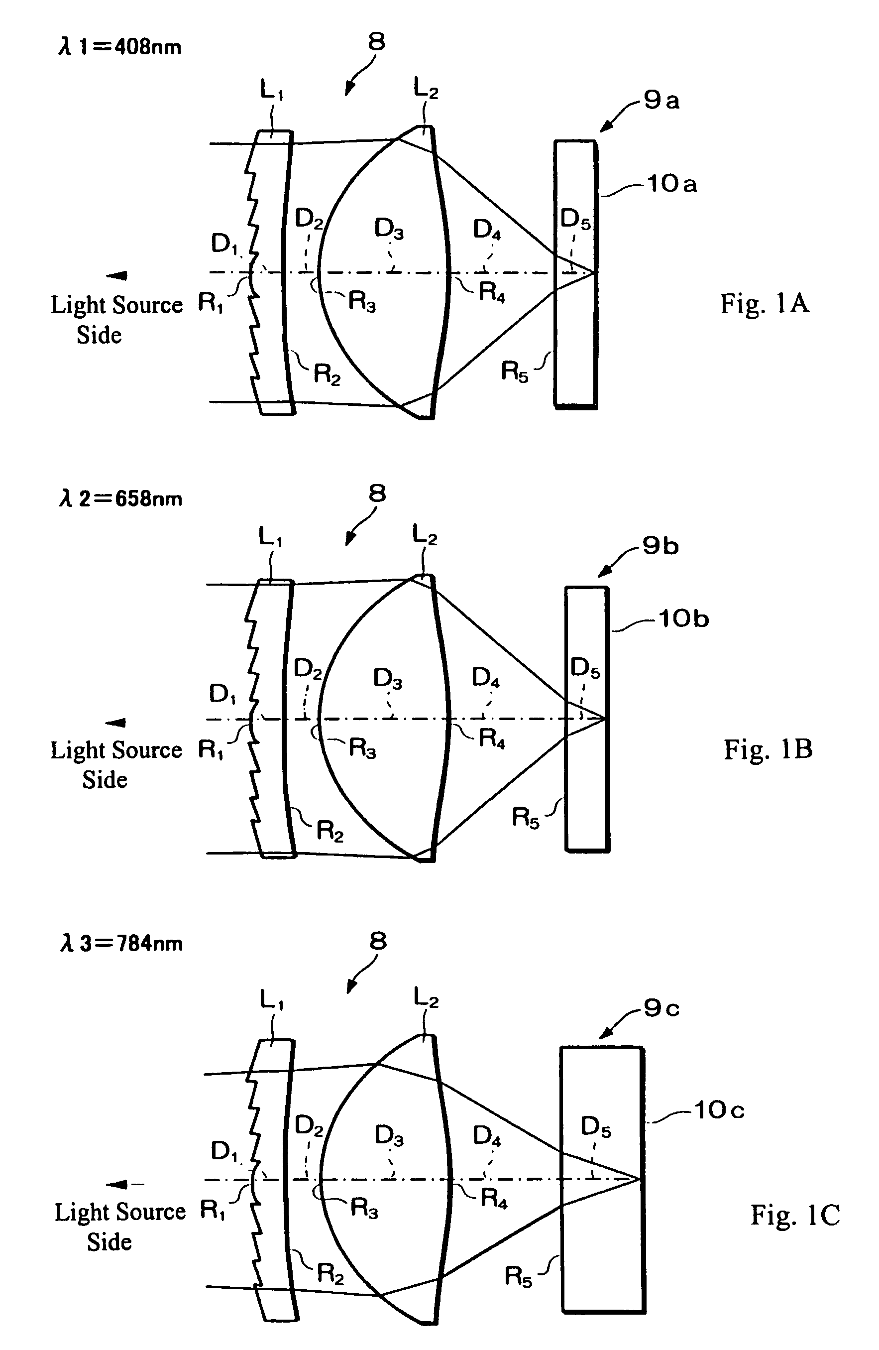 Objective optical system and optical pickup device using it