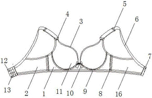 3/4-cup upward-opening seamless nursing bra