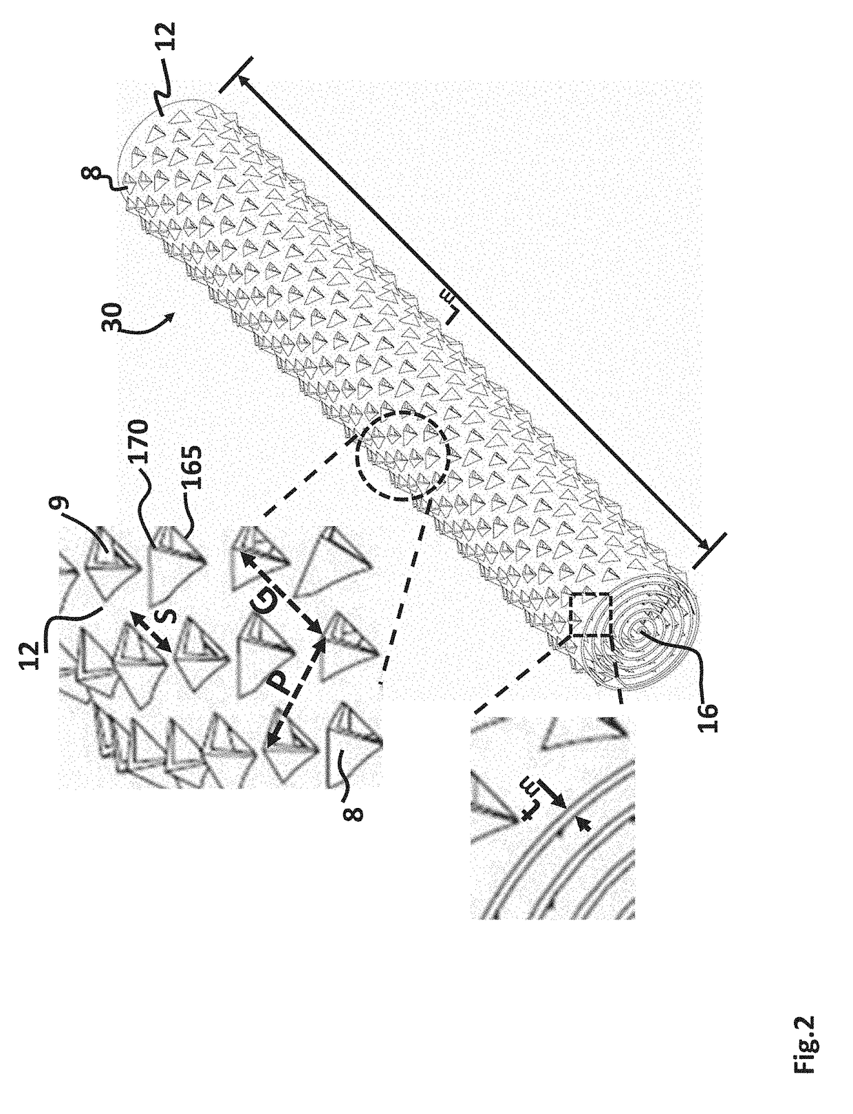 High aspect ratio catalytic reactor and catalyst inserts therefor