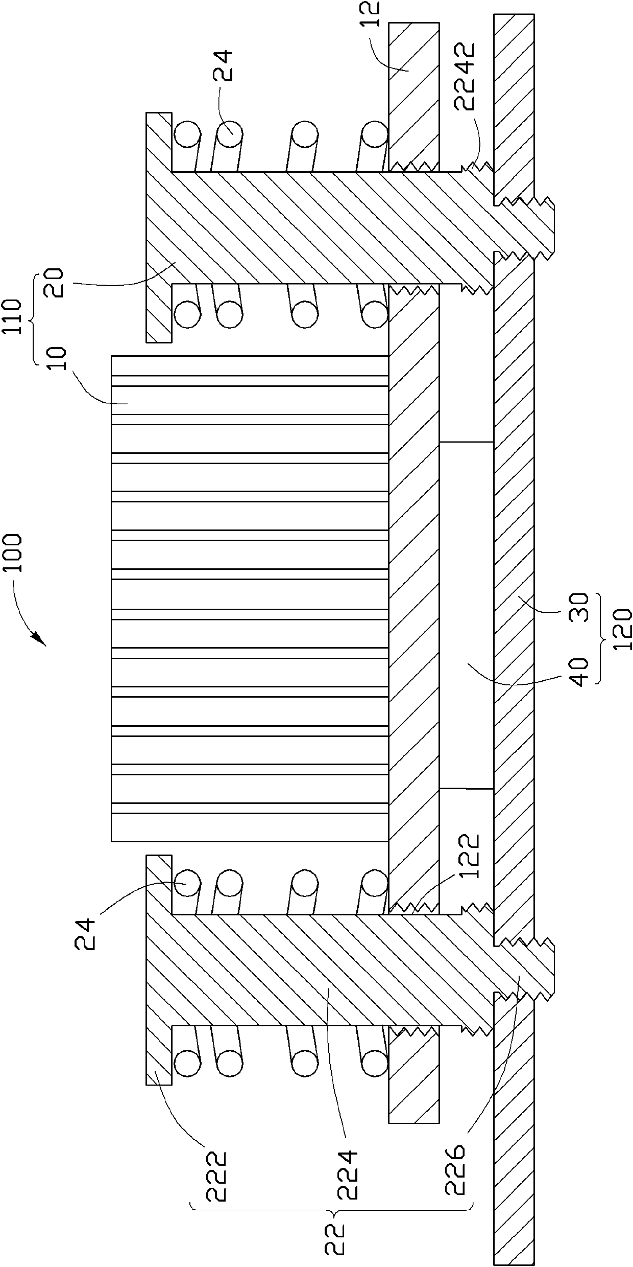 Heat-radiating device combination and electronic device employing same