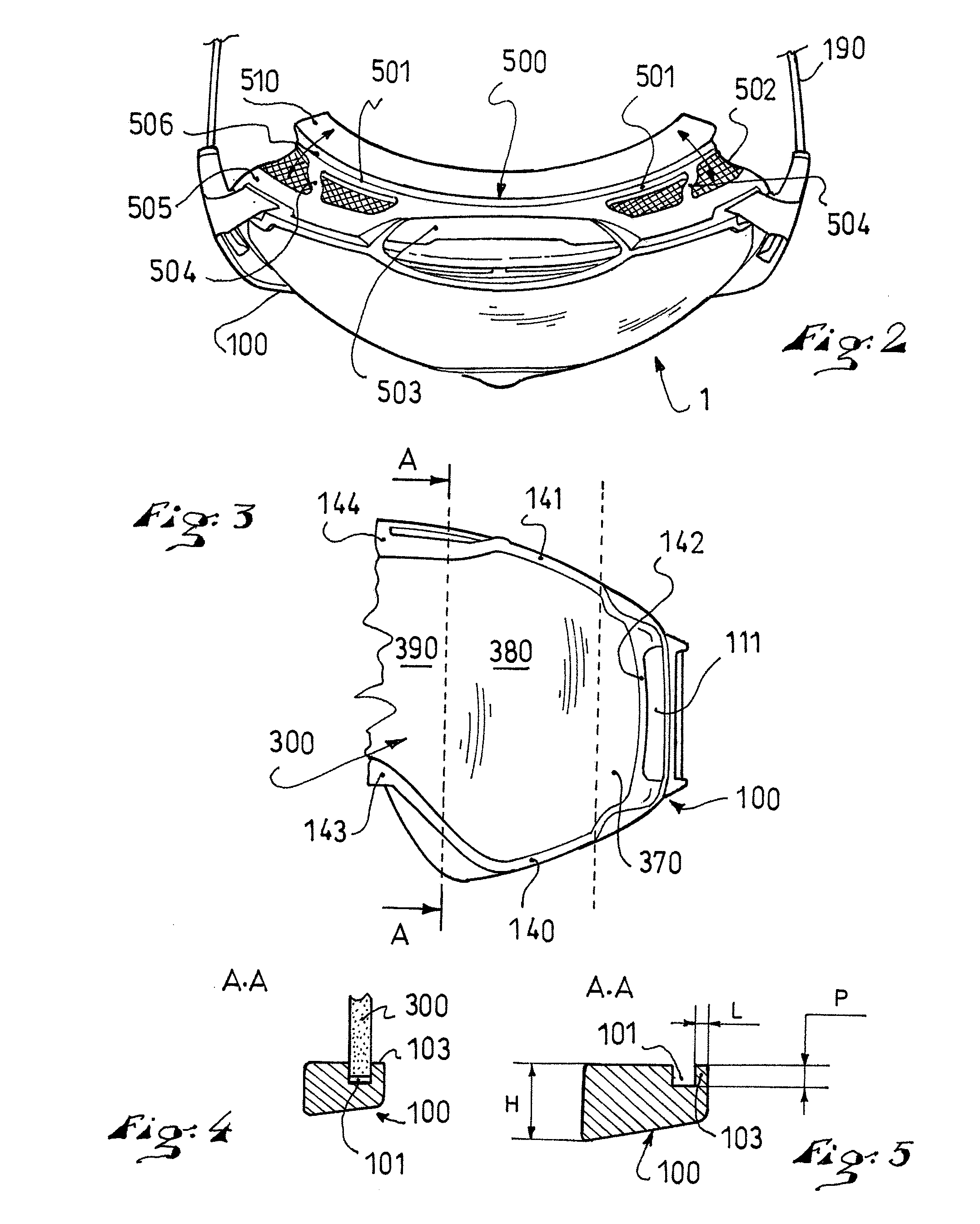 Protective mask for the practice of outdoor sports