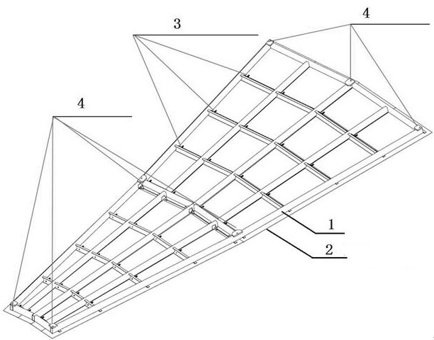 Secondary reflector substructure device for tower type photo-thermal power generation