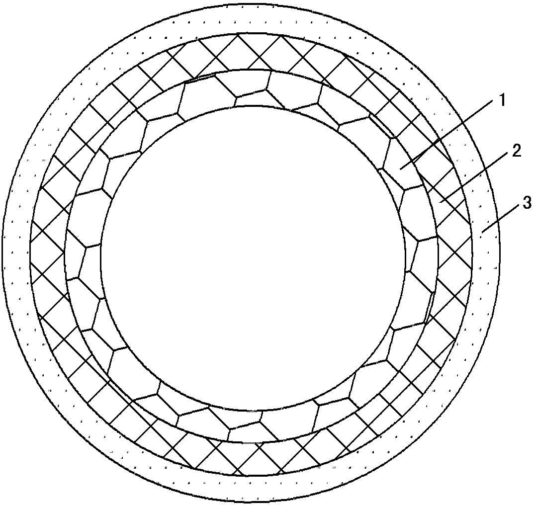 Household fuel gas rubber hose and preparation method thereof