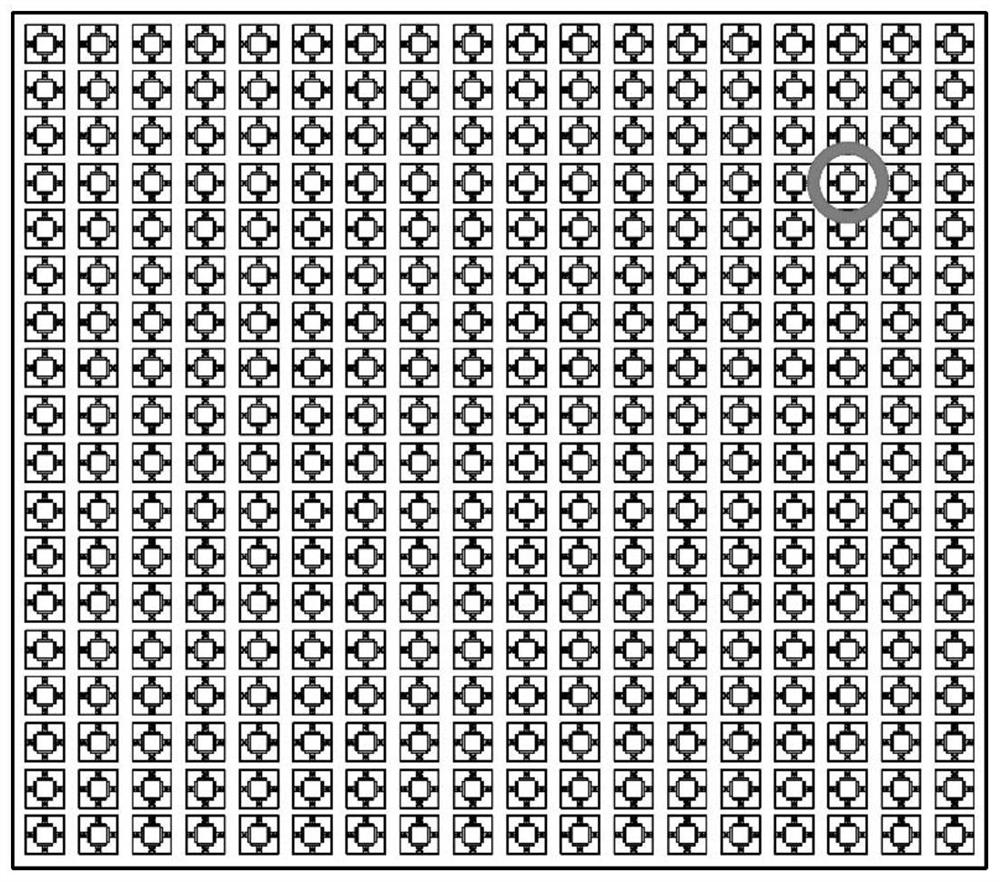 Rapid air interface testing method based on electrically-adjustable wave-absorbing metasurface