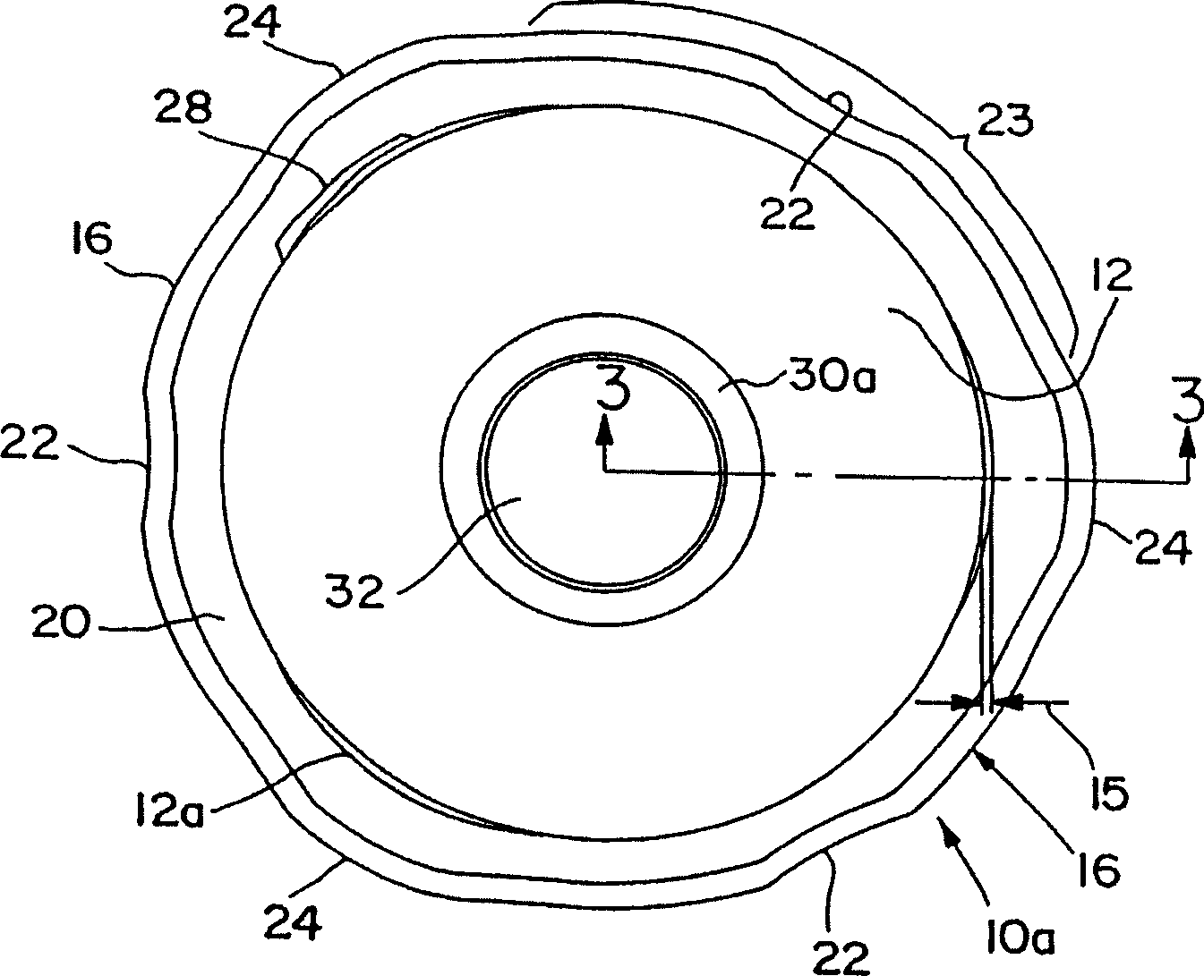 Eccentric interference retention system for a filter cartridge