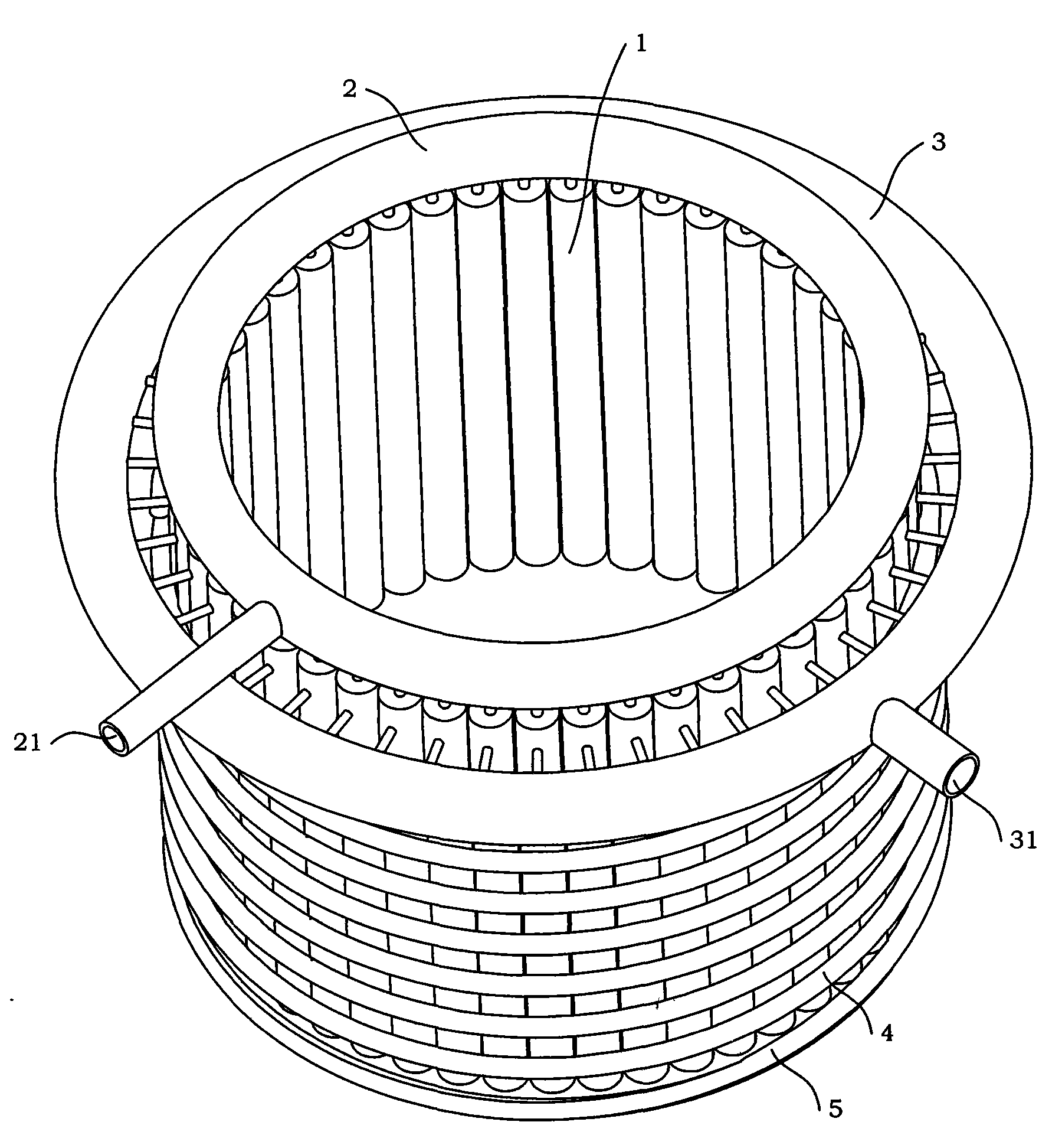 Induction melting cold crucible