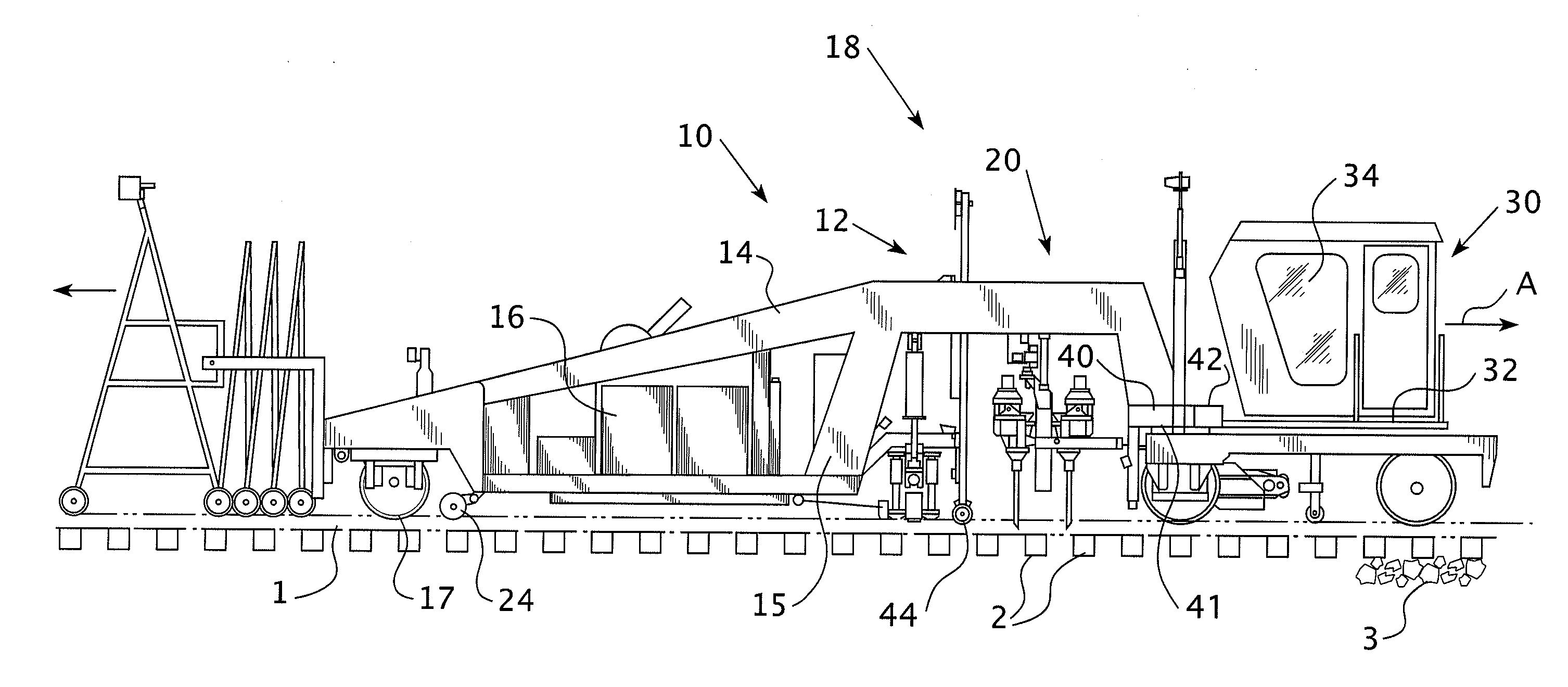 Moving platform on rail vehicle